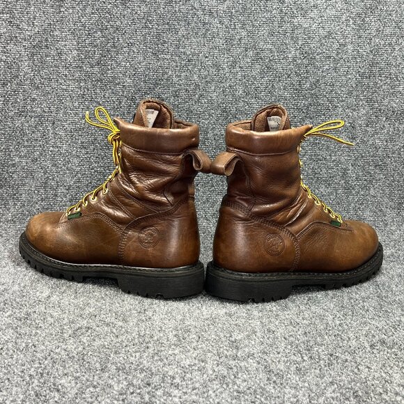 Georgia Boot Lace To Toe Waterproof Work Boots Men's 11 Brown Leather Soft Toe - Picture 10 of 16